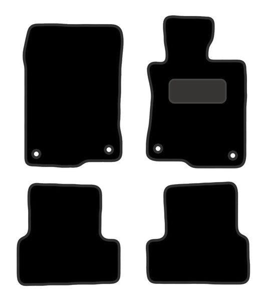 PCM - Car Floor Mats for Honda Accord (Manual) 2008 ON - Black Carpet - Tailored Car Mats - Car Floor Mat, with Anti Slip Backing - 4 pcs Floor Mat Set with 4 Clips