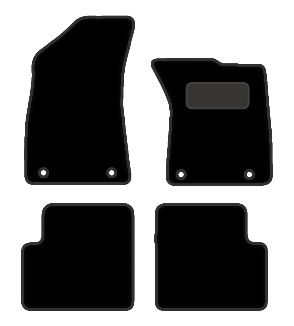 PCM- Car Floor Mats fits for   MG ZS Manual  From 2017 ON- Black Premium Carpet - Tailored Car Mats - Car Floor Mat, with Anti Slip Backing -  4 pcs Floor Mat Set with  4 Clips
