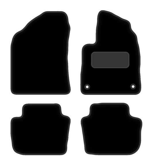 PCM- Car Floor Mats fits for MG 3 ELECTRIC  from 2024 on- Black Carpet - Tailored Car Mats - Car Floor Mat, with Anti Slip Backing - 4 pcs Floor Mat Set with 2 Clips