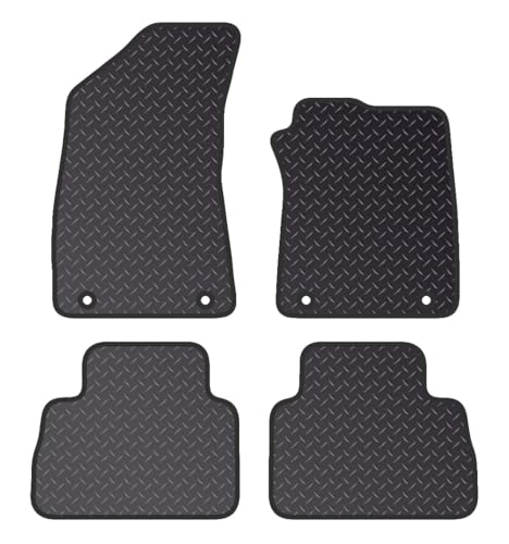 PCM- Car Floor Mats fits for MG ZS ELECTRIC EV From 2020 ON - Tailored Car Mats - Car Floor Mat, with Anti Slip Backing - 4 pcs Floor Mat Set with 4 Clips