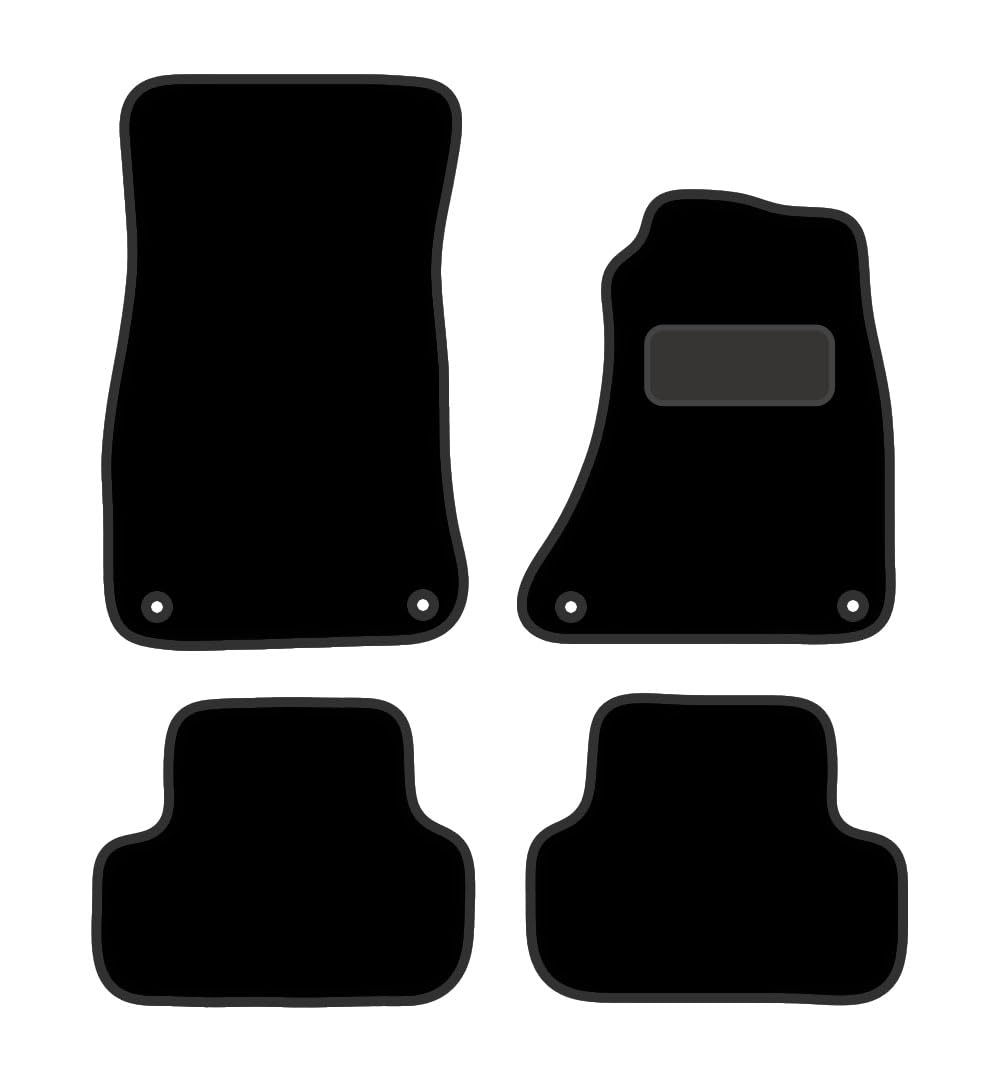 PRIME CAR MAT - Fits Audi A5 Sportsback 2007-2016 - Luxury Carpet - Tailored Car Mats - Floor Mat, Fitted With Clips & Granulated Backing - EDGED WITH BLACK NYLON BINDING - 4 pcs Floor Mat Set