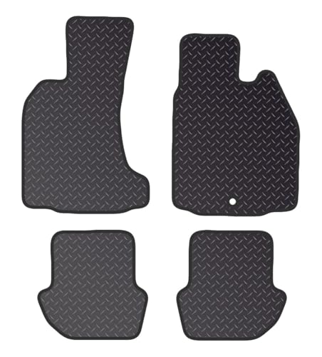 PCM-Car Floor Mats fits for Porche 997 from (2004-2012) - Tailored Car Mats - Car Floor Mat, with Anti Slip Backing - 4 pcs Floor Mat Set with 1 Clips