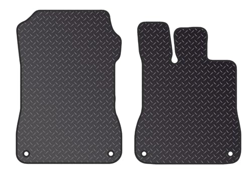 PRIME CAR MAT - Car Floor Mats fits for MERCEDES SL from 2011-Present - Tailored Car Mats - Car Floor Mat, with Anti Slip Backing - 2 pcs Floor Mat Set with 4 Clips