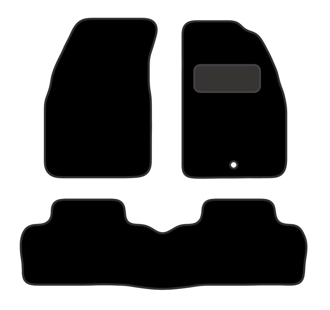 PCM-Car Floor Mats fits for Porche Savvy from (2005-2011)- Black Premium Carpet - Tailored Car Mats - Car Floor Mat, with Anti Slip Backing - 4 pcs Floor Mat Set with 1 Clips