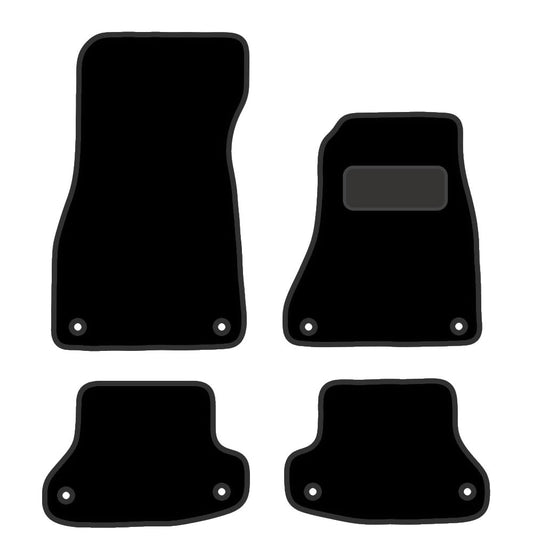 PRIME CAR MAT - AUDI A5 Cabriolet 2017 ON - Carpet - Tailored Car Mats - Floor Mat, Fitted With Clips & Granulated Backing - EDGED WITH BLACK NYLON BINDING - 4 pcs Floor Mat Set