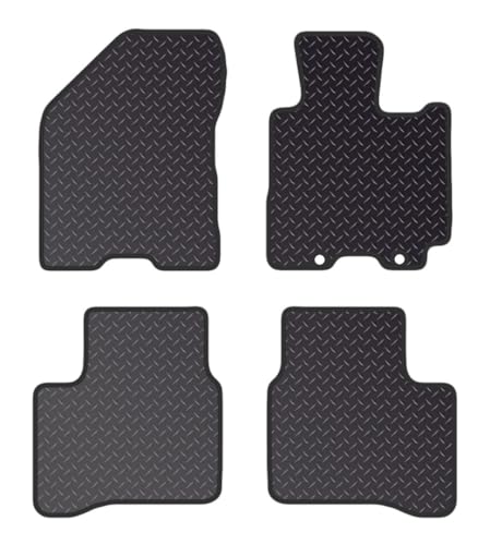 PCM- Car Floor Mats fits for SUZUKI Swift TAXI from 2017 ON - Tailored Car Mats - Car Floor Mat, with Anti Slip Backing - 4Pcs Floor Mat Set with 2 Clips