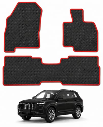 PCM - Car Floor Mats fits for Jaecoo 7 PHEV 2024 to Present, Custom Fit Carpet Car Mats, Full Coverage Floor Protection, Anti Slip Backing, Waterproof, Easy Clean ( , Rubber