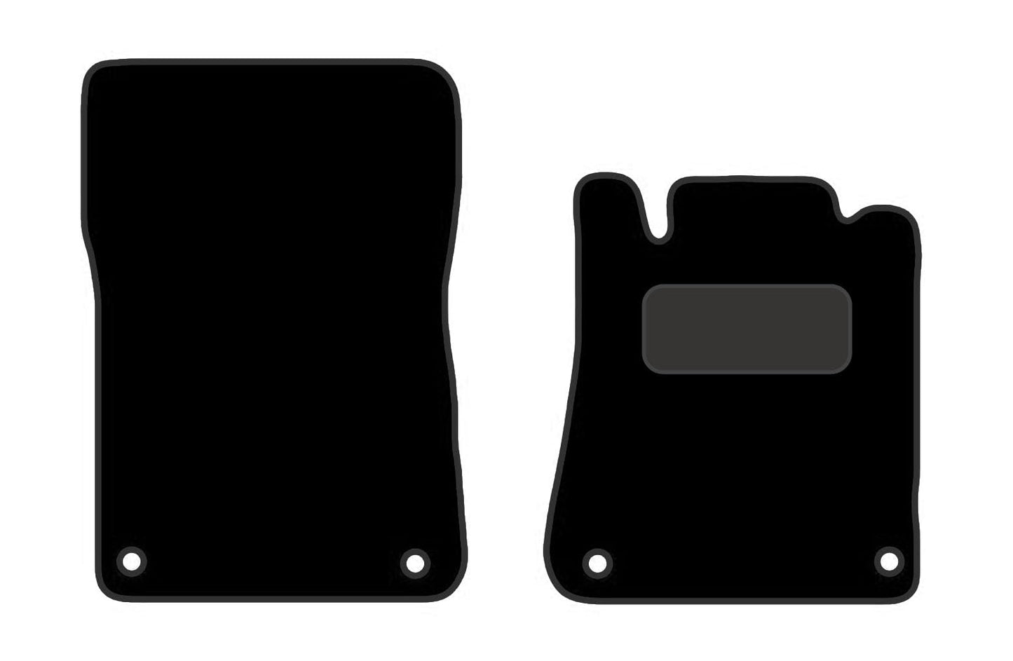 PRIME CAR MAT - Fits CHRYSLER Crossfire 2 seater 2004-2008  - Carpet - Tailored Car Mats - Floor Mat, Fitted With Clips & Granulated Backing - EDGED WITH BLACK NYLON BINDING - 4 pcs Floor Mat Set