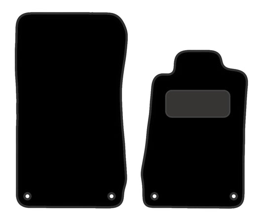 PCM- Car Floor Mats fits for  MERCEDES SLK from (1996-2004)- Black Carpet - Tailored Car Mats - Car Floor Mat, with Anti Slip Backing - 2 pcs Floor Mat Set with  4 Clips