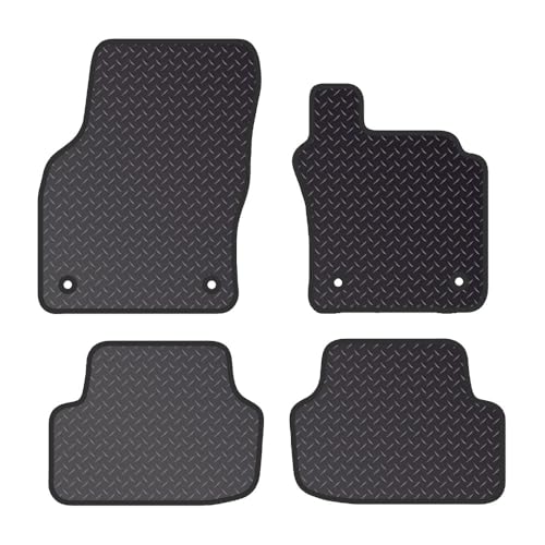 Tailored Mats - Fits VOLKSWAGEN Vw Golf MK7 2012-2020 - Anti Slip Mat - Non Slip Car Floor Mat, Fitted With Clips & Granulated Backing - 4 Pc Floor Mat