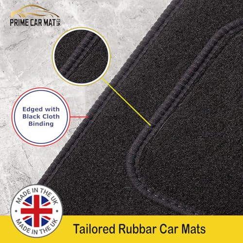 Car Mats - Compatible with VW Polo 2018-Onwards - Tailored Car Mats Waterproof, Non Slip Car Floor Mat, Fitted with Clips & Anti Slip Backing - 4 Floor Mat Set With 4 Clips