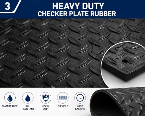 PCM - Tailored Fit Car Floor Mats for Volkswagen ID.3 Taxi Floor Mats 3 Piece Set 2021+ Rubber, Custom Fit, Waterproof, Anti-Slip Car Mats