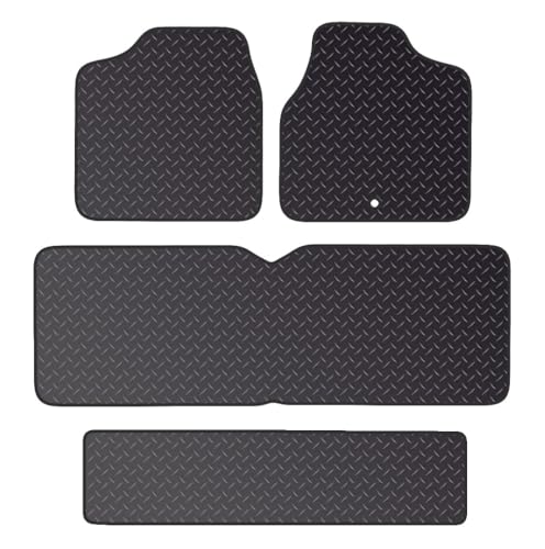 PRIME CAR MAT - Fits CHRYSLER Voyager Sto & Go LWB 2004-2008 - Tailored Car Mats - Waterproof, Non Slip Car Floor Mat, Fitted with Clips & Anti Slip Backing - 4 pcs Floor Mat Set