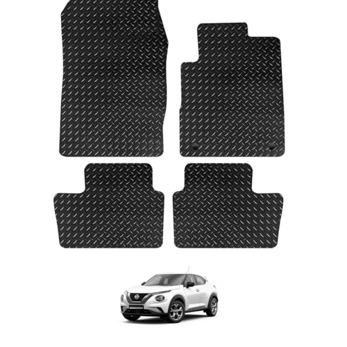 PRIME CAR MATS - Fits Nissan Juke 2019-Onwards - Anti Slip Tailored Mat - Non Slip Car Floor Mat, Fitted With Clips & Granulated Backing - 4 Pc Floor Mat Only