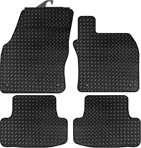 PRIME CAR MATS Compatible with Seat Leon (2013-2020) Tailored Fit - Car Floor Mats Set Accessory Custom Fit Anti-Slip Backing Easy-Clean Durable All Weather