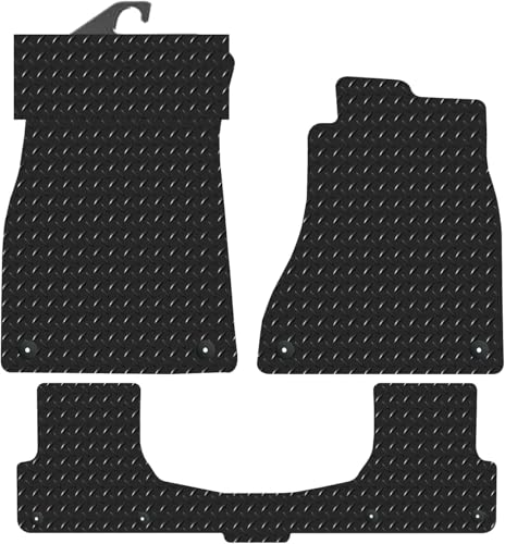 PRIME CAR MAT - Fits AUDI A7 2010-2018 + 1 Piece Rear Mat - Tailored Car Mats - Floor Mat, with Anti Slip Backing - 3 pcs Floor Mat Set