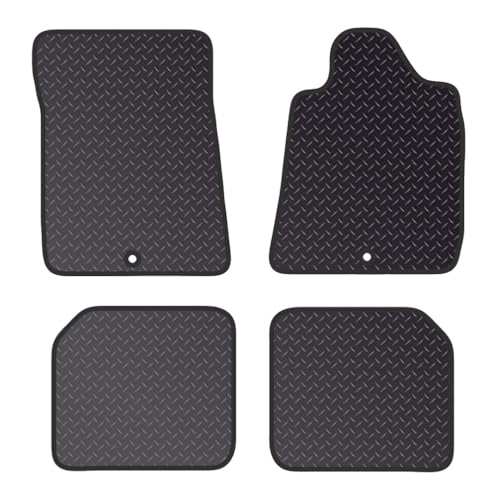 PCM- Car Floor Mats fits for MERCEDES S Class SWB from (1991-1999) - Car Floor Mat, with Anti Slip Backing - 4 pcs Floor Mat Set with 2 Clips