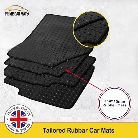 PCM - Car Mats - Compatible with VW Polo 2018-Onwards - 4 Floor Mat Set With 4 Clips