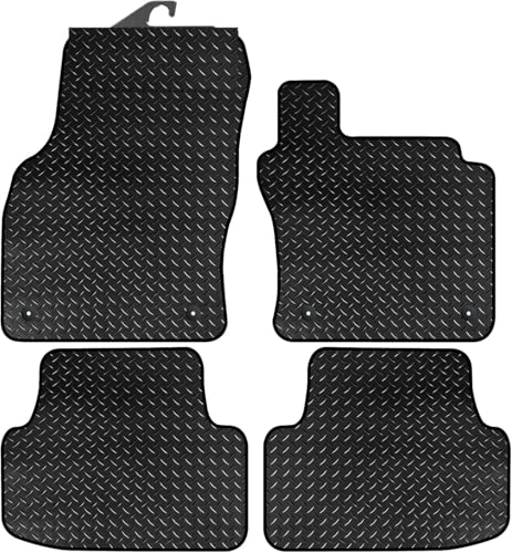 PRIME CAR MATS - Fits VOLKSWAGEN T-Roc 2017 Onwards - Anti Slip Mat - Non Slip Tailored Car Floor Mat, Fitted With Clips & Granulated Backing - 4 Pc Floor Mat