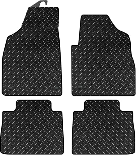 Fully Tailored Deluxe Car Mats to fit MG HS Automatic 2019-2024 - Non Slip Floor Mat, Fitted With Clips, Granulated Backing & Edged With Black Cloth Binding - 4 Pc