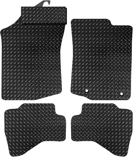 PRIME CAR MAT - Fits TOYOTA Aygo 2014 ON - Tailored Car Mats - Waterproof, Non Slip Car Floor Mat, Fitted with Clips & Anti Slip Backing - 4 pcs Floor Mat Set