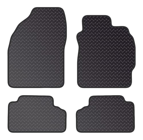 PCM - Car Floor Mats for Toyota Auris (2007-2011) 2 CLIPS - Tailored Car Mats - Car Floor Mat, with Anti Slip Backing - 4 pcs Floor Mat Set