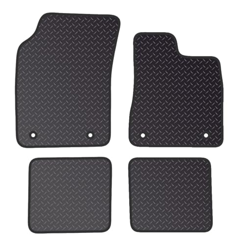 PRIME CAR MAT - Fits CHRYSLER Ypsilon 2011-2018 - Tailored Car Mats - Waterproof, Non Slip Car Floor Mat, Fitted with Clips & Anti Slip Backing - 4 pcs Floor Mat Set