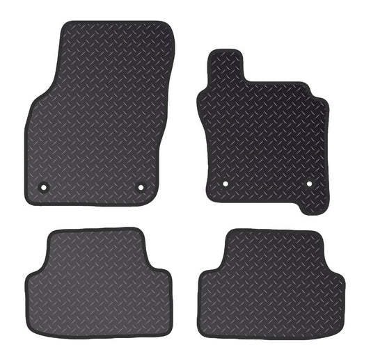 PRIME CAR MATS  - Fits Volkswagen Golf MK8 PHEV 2020-On - Black Heavy Duty Rubber 5MM - Non Slip Car Floor Mat-Fully Tailored Carpet Mats-4 Pc Floor Mats