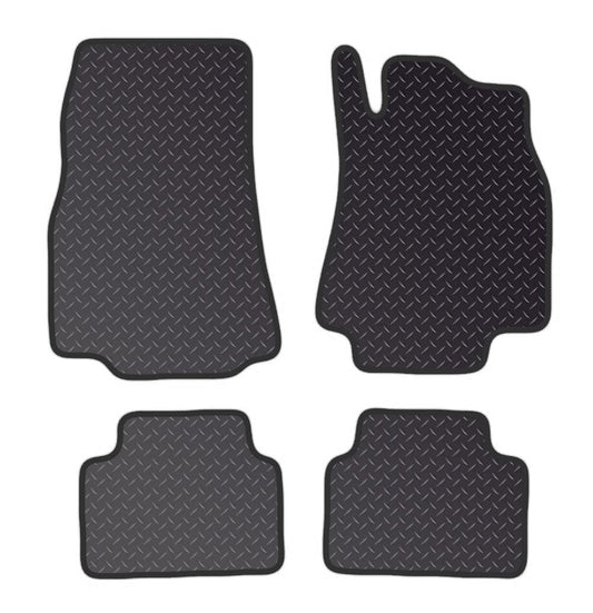 PCM Car Floor Mats for Mercedes A CLASS W169 (2005-2012) NO CLIP - Heavy Duty Rubber 5mm - Tailored Car Mats - Waterproof Car Floor Mat & Anti Slip Backing - 4 pcs Floor Mat Set