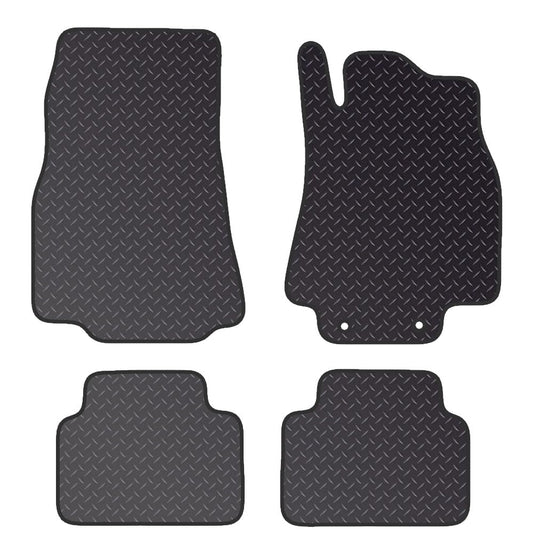 PCM Car Floor Mats for Mercedes B CLASS (2004-2012) 2 CLIP - Standard Rubber 3mm - Tailored Car Mats - Waterproof Car Floor Mat & Anti Slip Backing - 4 pcs Floor Mat Set
