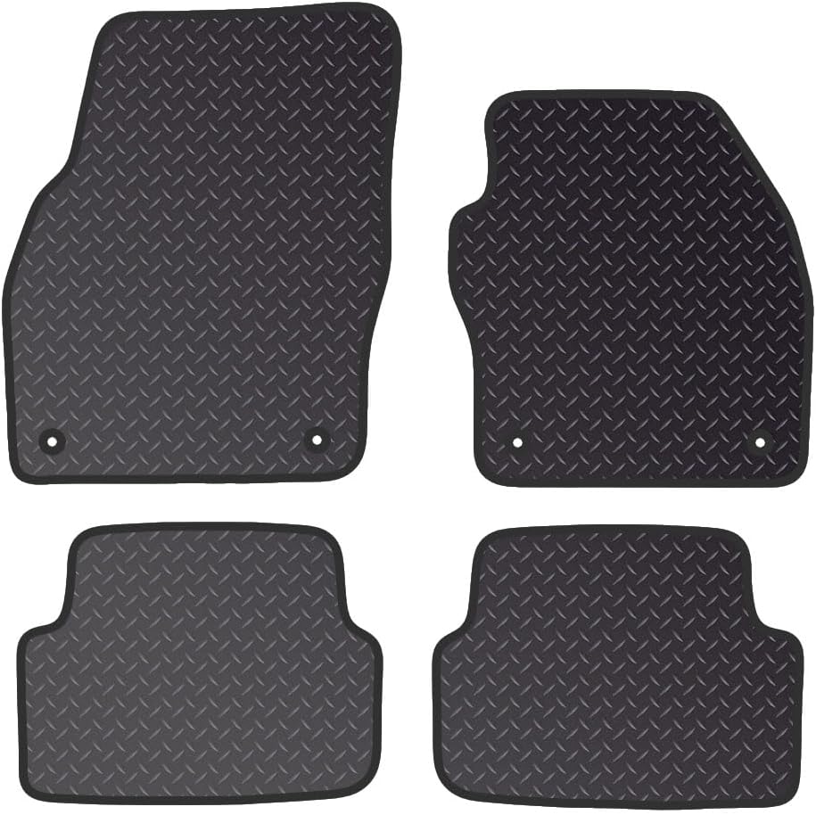 PCM - Car Mats - Compatible with VW Polo 2018-Onwards - 4 Floor Mat Set With 4 Clips