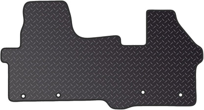 PCM - Rubber Floor Mats Fits for Ford Transit Custom (2024+) [Auto] 4 Clips - 1 Floor Mat Only