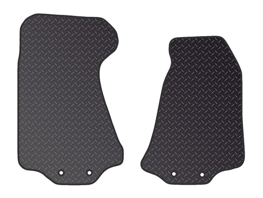 PRIME CAR MAT - Fits ASTON MARTIN DB9 2004-2016  - Black Heavy Duty Rubber 5mm - Tailored Car Mats - Car Floor Mat, with Anti Slip Backing -2 pcs Floor Mat Set with 4 Clips