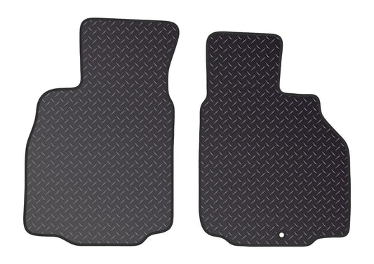 PCM-Car Floor Mats fits for Porche Boxster from (1994-2004)- Black Standard Rubber 3mm - Tailored Car Mats - Car Floor Mat, with Anti Slip Backing - 2 pcs Floor Mat Set with 1 Clips