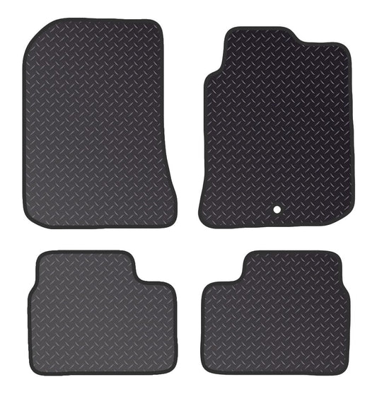 PCM- Car Floor Mats fits for MG ZT From (2001-2005)- Black Heavy Duty Rubber 5mm - Tailored Car Mats - Car Floor Mat, with Anti Slip Backing - 4 pcs Floor Mat Set with  1 Clips