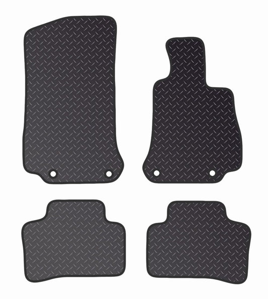 PCM- Car Floor Mats fits Mercedes GLC from 2015 PRESENT- Black Standard Rubber 3mm - Tailored Car Mats - Car Floor Mat, with Anti Slip Backing - 4 pcs Floor Mat Set with 4 Clips.