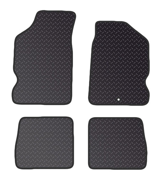 PRIME CAR MAT - Fits CITROEN Saxo 1996-2003 -Standard Rubber 3mm - Tailored Car Mats - Waterproof, Non Slip Car Floor Mat, Fitted with Clips & Anti Slip Backing - 4 pcs Floor Mat Set