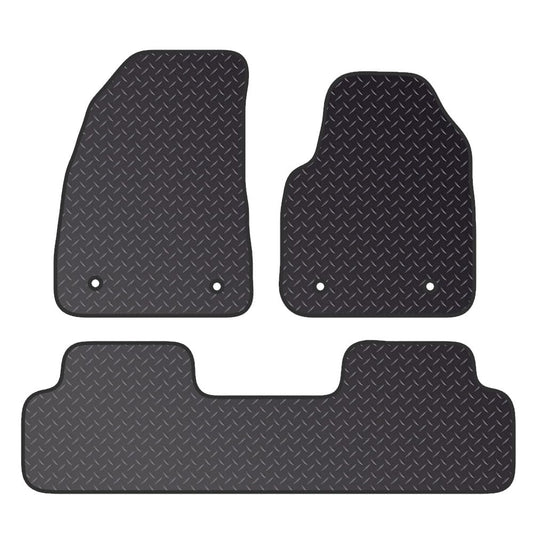PCM- Car Floor Mats fits for MG 5  from 2020 Present- Black Heavy Duty Rubber 5mm - Tailored Car Mats - Car Floor Mat, with Anti Slip Backing - 4 pcs Floor Mat Set with  4 Clips
