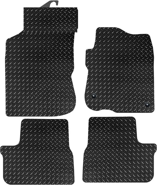 PRIME CAR MAT - RIME CAR MATS - Fits PEUGEOT 208 2012-2019 - Fitted With Clips & Granulated Backing Non Slip Car Floor Mat - 4 Pc Floor Mat Only