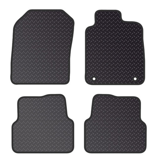 PRIME CAR MAT - Fits CHEVROLET AveoKalos 2012 on - Standard Rubber 3mm - Tailored Car Mats - Waterproof, Non Slip Car Floor Mat, Fitted with Clips & Anti Slip Backing - 4 pcs Floor Mat Set