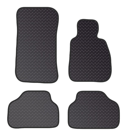 PRIME CAR MAT - Fits BMW 3 Series E90 SALOON 2004-2012 - Heavy Duty Rubber 5mm - Tailored Car Mats - Waterproof, Non Slip Car Floor Mat, Fitted with Clips & Anti Slip Backing - 4 pcs Floor Mat Set