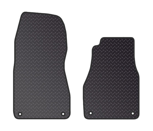 PRIME CAR MAT - Fits ASTON MARTIN Vanquish 2013-2018 - Black Heavy Duty Rubber 5mm - Tailored Car Mats - Car Floor Mat, with Anti Slip Backing - 2 pcs Floor Mat Set with 4 Clips