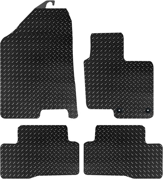 PRIME CAR MATS - Fits Hyundai Tucsan HYBRID 2021-On - Anti Slip Mat - 2 clip version - 4 Pc Floor Mats, Tailored Mats Fitted With Clips & Granulated Backing