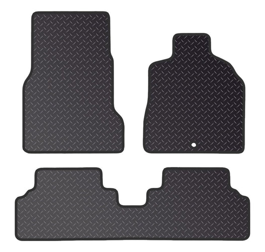 PCM Car Floor Mats for Mercedes A CLASS SWB (1998-2005) 1 CLIP - Heavy Duty Rubber 5mm - Tailored Car Mats - Waterproof Car Floor Mat & Anti Slip Backing - 3 pcs Floor Mat Set