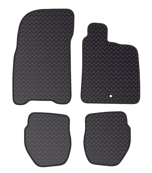 PCM-Car Floor Mats fits for Porche  993 from (1993-1998)- Black Standard Rubber 3mm - Tailored Car Mats - Car Floor Mat, with Anti Slip Backing - 4  pcs Floor Mat Set with 1 Clips