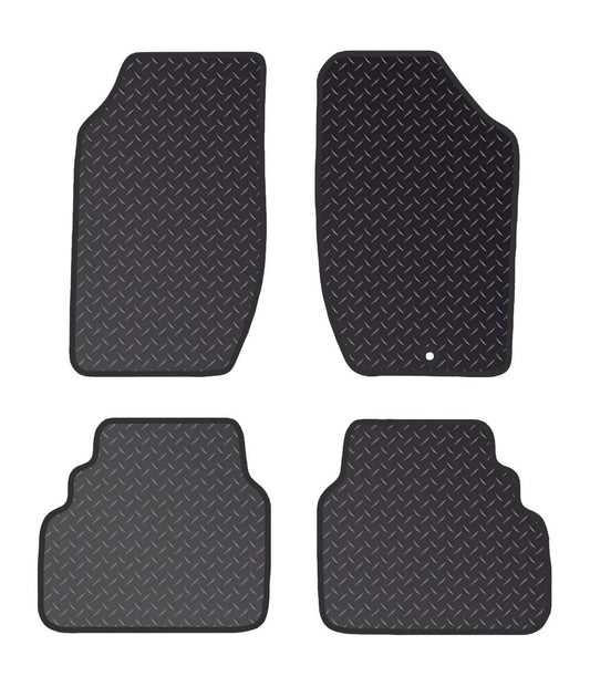 PRIME CAR MAT - Fits ALFA-ROMEO 164-1987-1998 - Black Heavy Duty Rubber 5mm - Tailored Car Mats - Waterproof, Non Slip Car Floor Mat, with Anti Slip Backing - 4 pcs Floor Mat Set with 1 Clips
