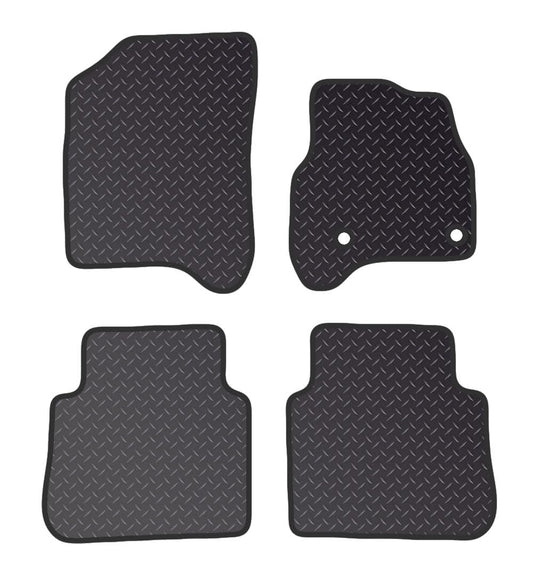 PRIME CAR MAT - Fits CITROEN C3 2009-2017 PICASSO - Standard Rubber 3mm - Tailored Car Mats - Waterproof, Non Slip Car Floor Mat, Fitted with Clips & Anti Slip Backing - 4 pcs Floor Mat Set