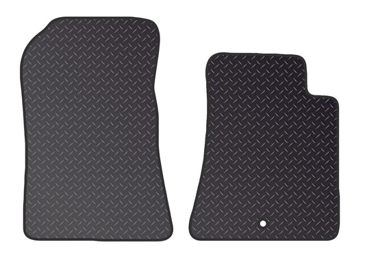 PCM- Car Floor Mats fits for MERCEDES SL R129 from (1990-2002)- Black Heavy Duty Rubber 5mm - Car Floor Mat, with Anti Slip Backing - 2 pcs Floor Mat Set with 1 Clips