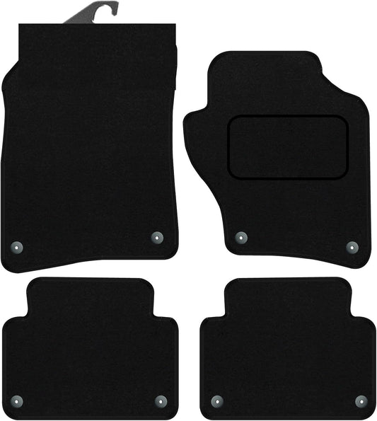 PRIME CAR MAT - Fits AUDI Q7 2006-2015 - Carpet - Tailored Car Mats - Floor Mat, Fitted With Clips & Granulated Backing - EDGED WITH BLACK NYLON BINDING - 4 pcs Floor Mat Set