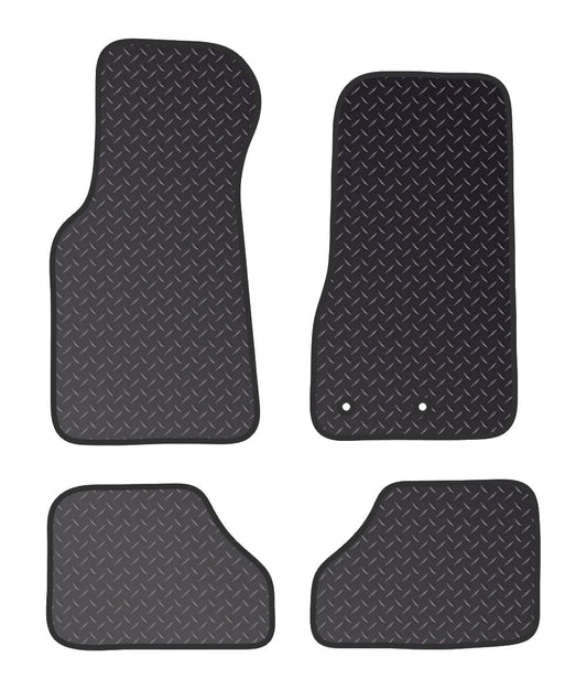 PRIME CAR MAT - Fits Aston Martin DB7 6 1994-2004  - Black Standard Rubber 3mm - Tailored Car Mats - Car Floor Mat, with Anti Slip Backing - 4 pcs Floor Mat Set with 2 Clips